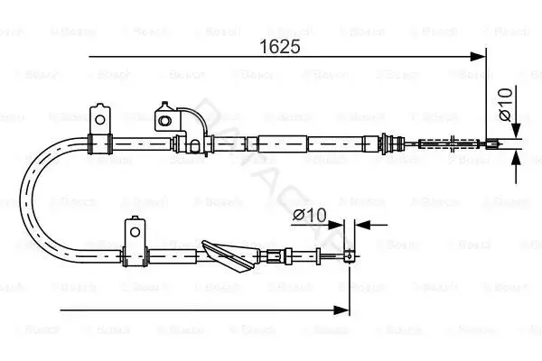 Трос ручника BOSCH 1987482081