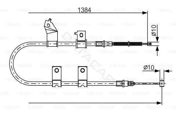 Трос ручника BOSCH 1987482082