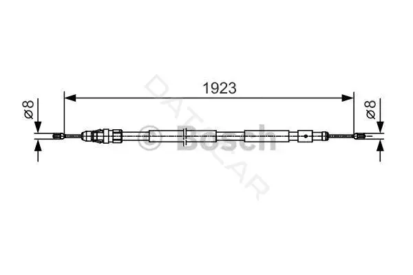 Трос ручника BOSCH 1987482117