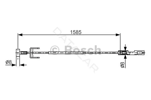 Трос ручника BOSCH 1987482145