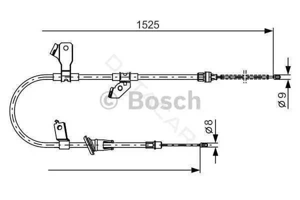 Трос ручника BOSCH 1987482247