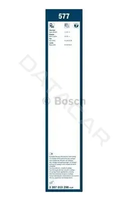 Щетки стеклоочистителя BOSCH 3397010298