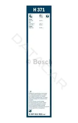 Щетки стеклоочистителя BOSCH 3397011953