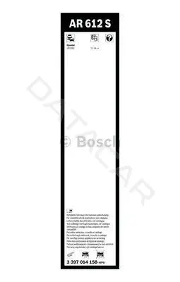Щетки стеклоочистителя BOSCH 3397014158