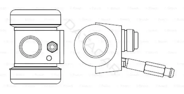 Рабочий тормозной цилиндр BOSCH F026002364
