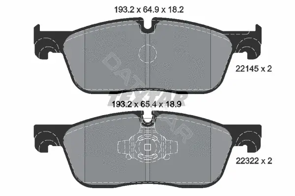 Тормозные колодки TEXTAR 2214501