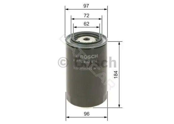 Топливный фильтр BOSCH F026402036
