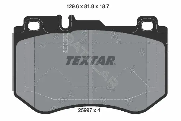 Тормозные колодки TEXTAR 2599701
