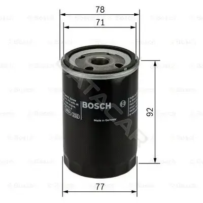Масляный фильтр BOSCH F026407017