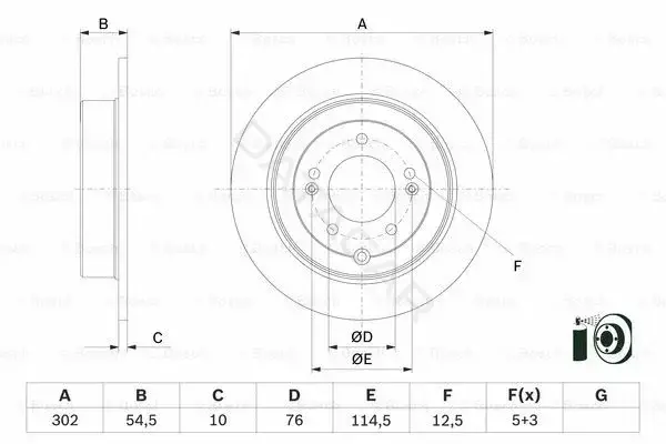 Тормозные диски BOSCH 0986479E45