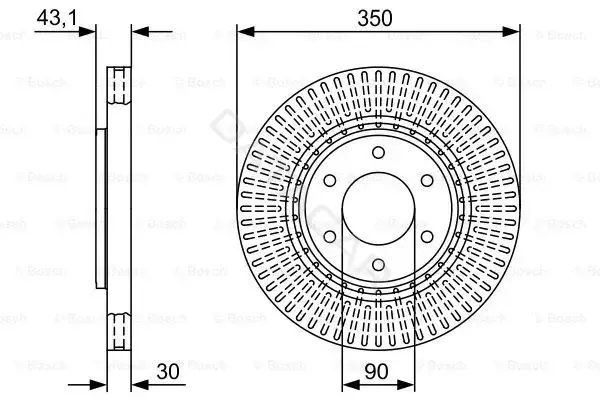 Тормозные диски BOSCH 0986479V51
