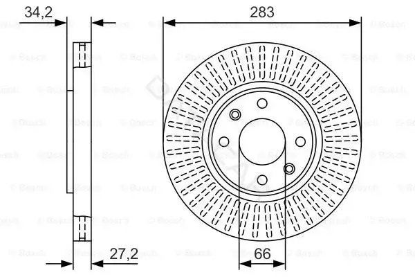 Тормозные диски BOSCH 0986479W69