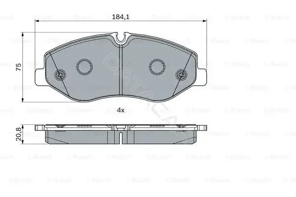 Тормозные колодки BOSCH 0986494914