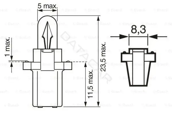Лампочки BOSCH 1987302279