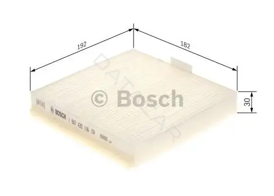 Фильтр салонный BOSCH 1987435106