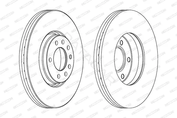 Тормозные диски FERODO DDF1261C