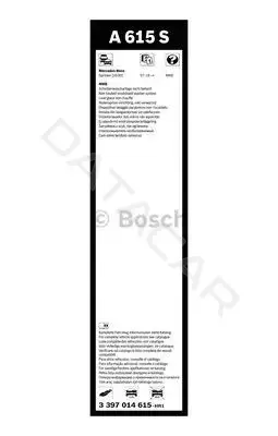 Щетки стеклоочистителя BOSCH 3397014615