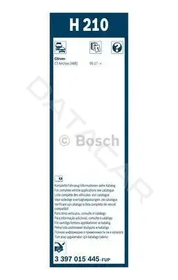 Щетки стеклоочистителя BOSCH 3397015445