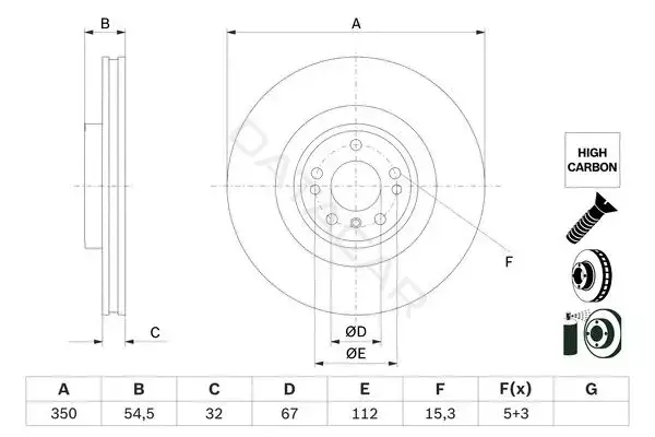 Тормозные диски BOSCH 0986479E99