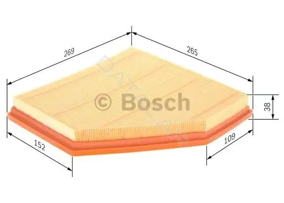 Воздушный фильтр BOSCH F026400270