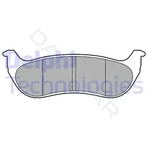 Тормозные колодки DELPHI LP3556