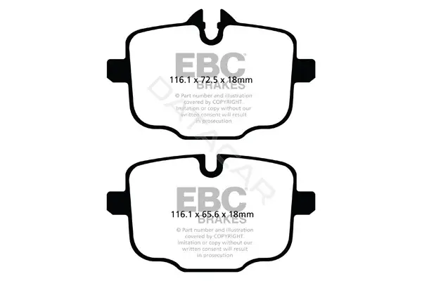 Тормозные колодки EBC Brakes DP62089
