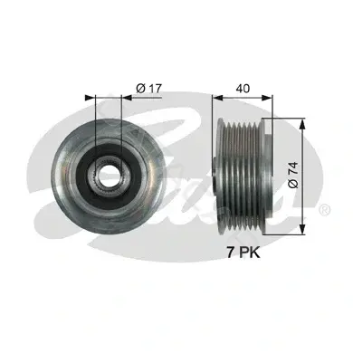 Шкив генератора GATES OAP7159