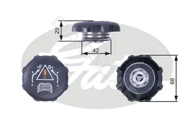 Крышка радиатора / расширительного бачка GATES RC239