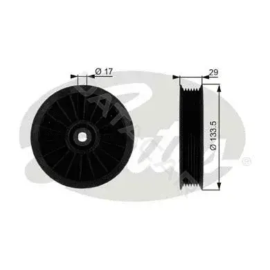 Ролик ремня генератора GATES T38034