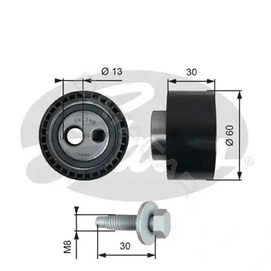 Натяжной ролик ГРМ GATES T41140