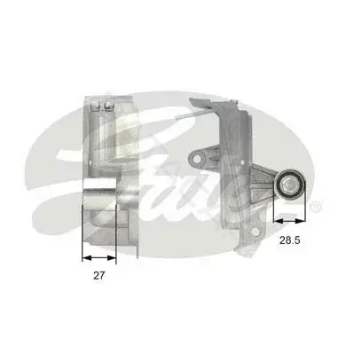 Натяжной ролик ГРМ GATES T43028