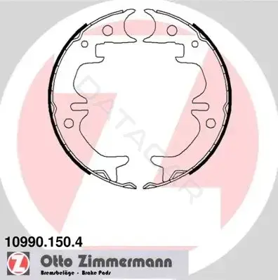 Колодки ручника ZIMMERMANN 10990.150.4