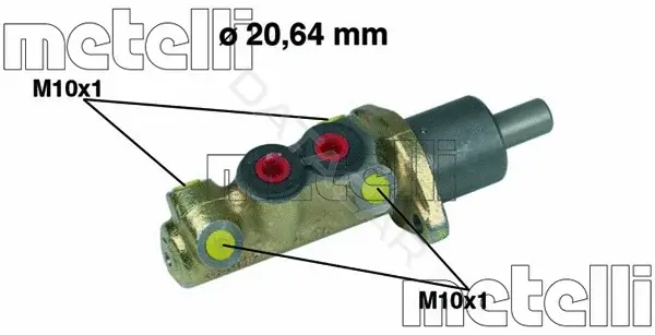 Главный тормозной цилиндр METELLI 05-0039