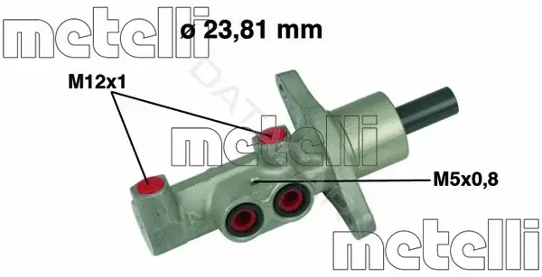 Главный тормозной цилиндр METELLI 05-0475