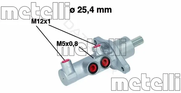 Главный тормозной цилиндр METELLI 05-0543