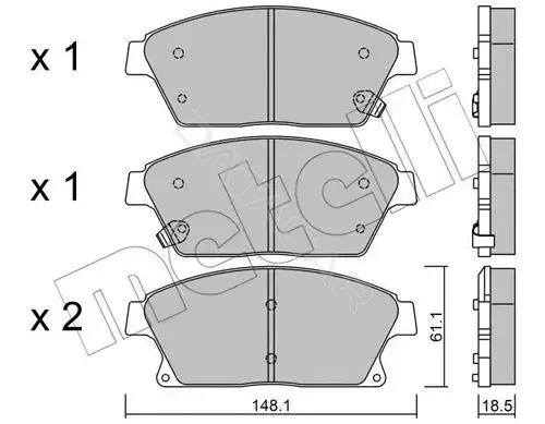 Тормозные колодки METELLI 22-0839-0