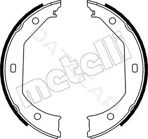 Колодки ручника METELLI 53-0017