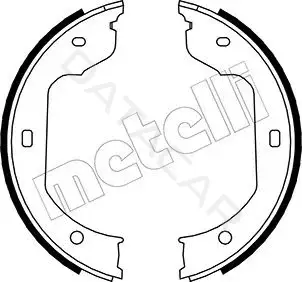 Колодки ручника METELLI 53-0019