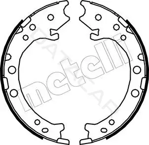 Колодки ручника METELLI 53-0162