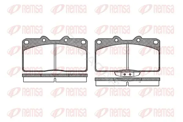 Тормозные колодки REMSA 0355.02