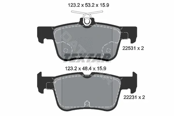 Тормозные колодки TEXTAR 2253101