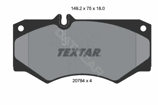 Тормозные колодки TEXTAR 2078401