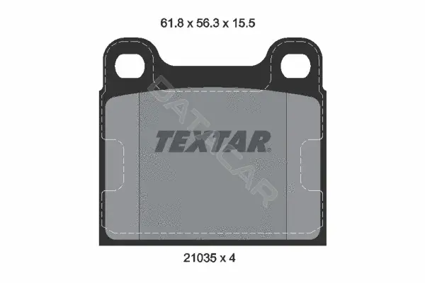 Тормозные колодки TEXTAR 2103501