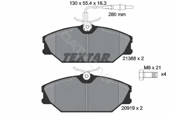 Тормозные колодки TEXTAR 2138802