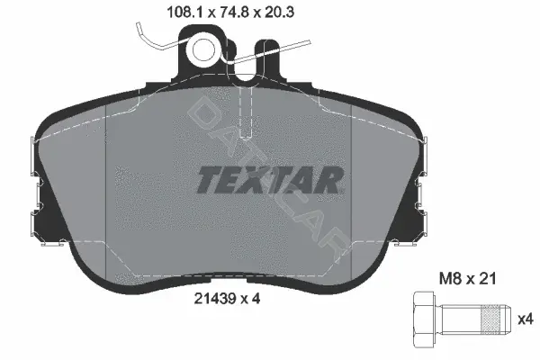 Тормозные колодки TEXTAR 2143905