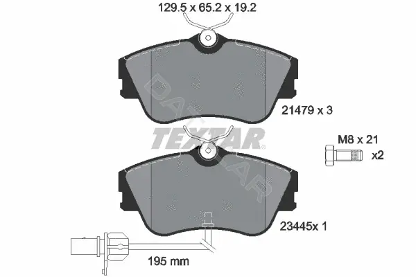 Тормозные колодки TEXTAR 2147903