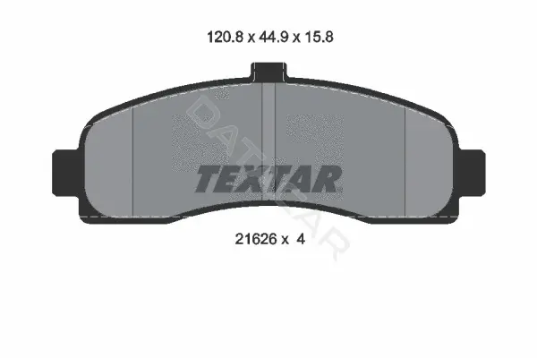 Тормозные колодки TEXTAR 2162601