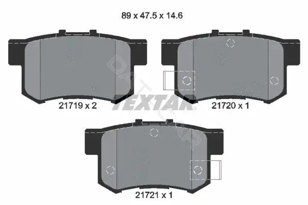 Тормозные колодки TEXTAR 2171901