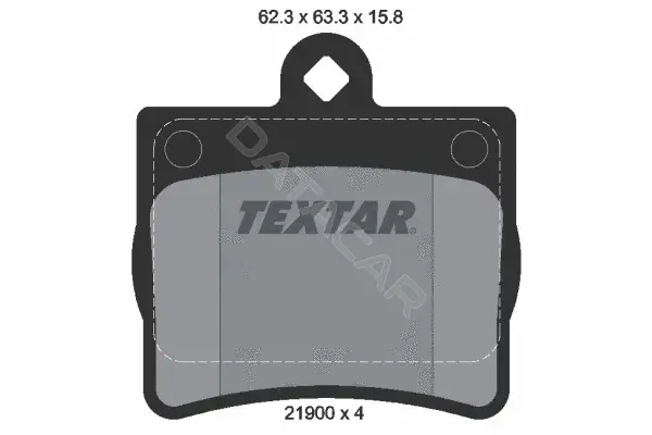 Тормозные колодки TEXTAR 2190003