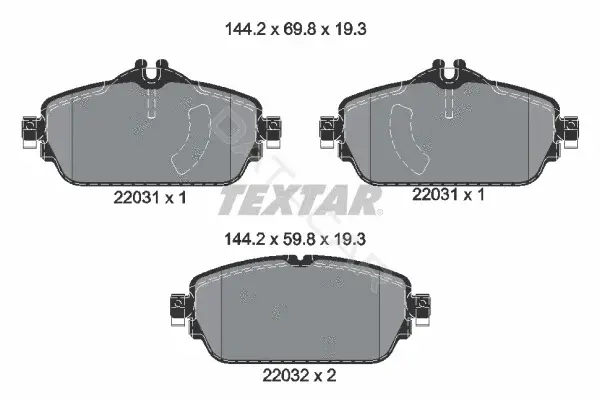 Тормозные колодки TEXTAR 2203101